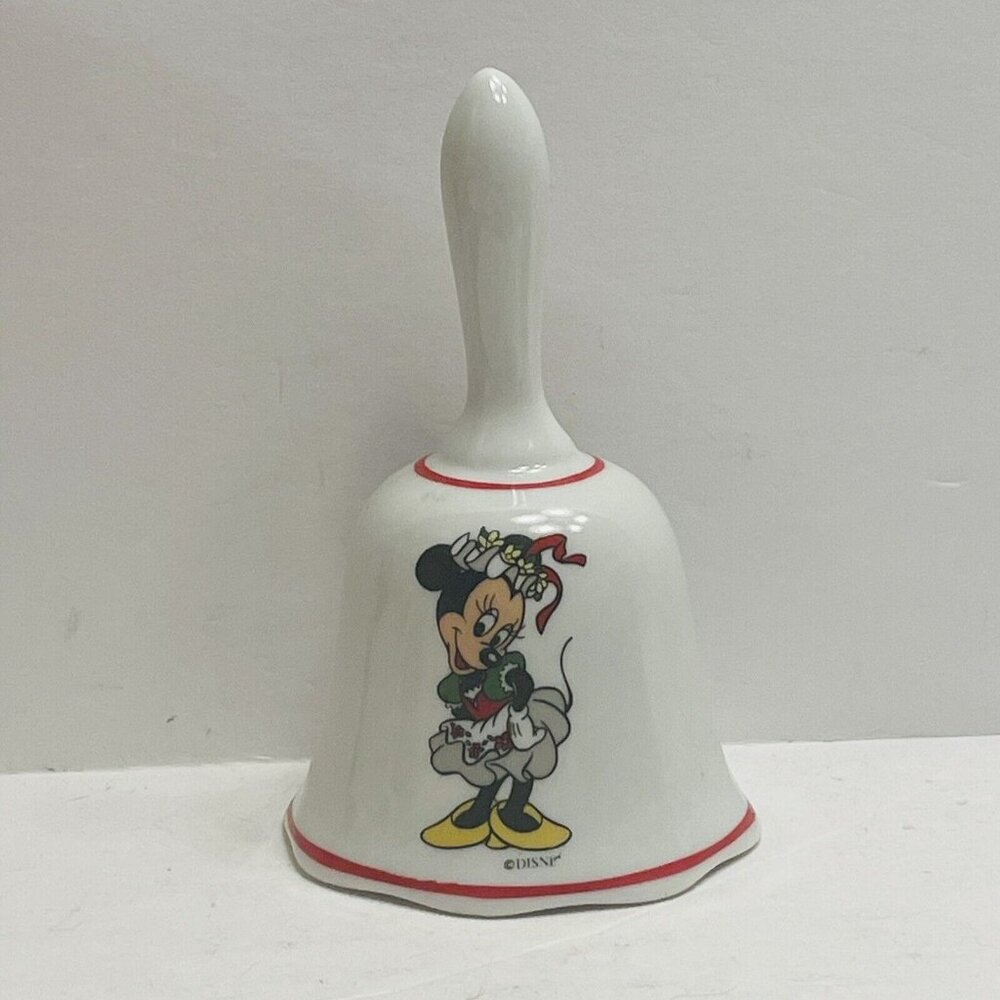 Disney Minnie Mouse Porcelain Bell Vintage Reutter Germany Read Description
